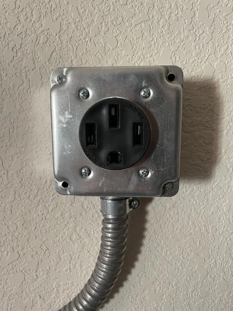 NEMA 14-50 outlet installed for Smart Home Electrical in Florida City